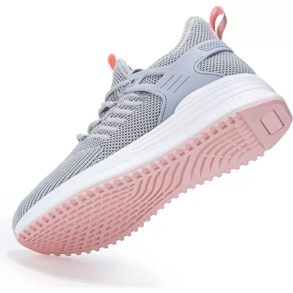 SDolphin Running Shoes Women Sneakers  Comfortable Memory Foam Lightweight Walking Tennis Workout Athletic ShoesGrey