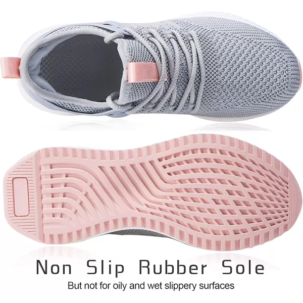 SDolphin Running Shoes Women Sneakers  Comfortable Memory Foam Lightweight Walking Tennis Workout Athletic ShoesGrey