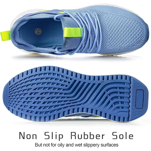 SDolphin Running Shoes Women Sneakers  Comfortable Memory Foam Lightweight Walking Tennis Workout Athletic ShoesLight Blue