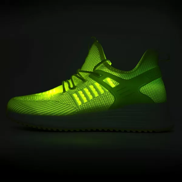 SDolphin Running Shoes Women Sneakers  Comfortable Memory Foam Lightweight Walking Tennis Workout Athletic ShoesLime Greenbreathable