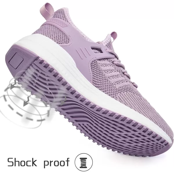 SDolphin Running Shoes Women Sneakers  Comfortable Memory Foam Lightweight Walking Tennis Workout Athletic ShoesViolet Purple