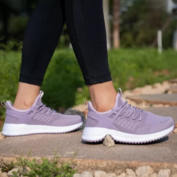 SDolphin Running Shoes Women Sneakers  Comfortable Memory Foam Lightweight Walking Tennis Workout Athletic ShoesViolet Purple