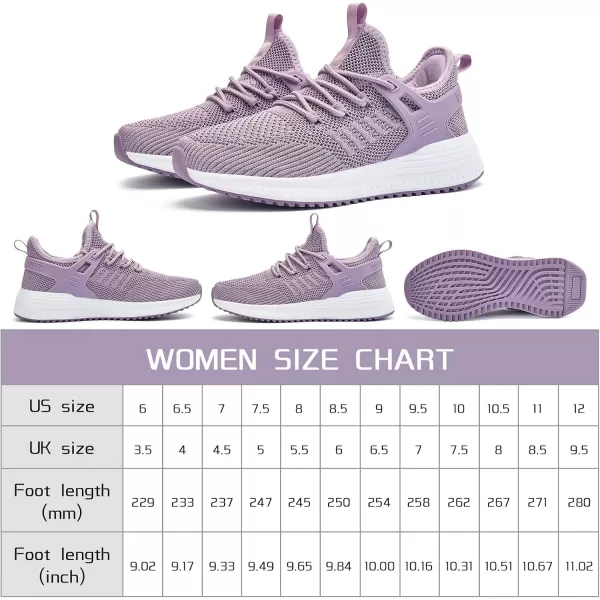 SDolphin Running Shoes Women Sneakers  Comfortable Memory Foam Lightweight Walking Tennis Workout Athletic ShoesViolet Purple