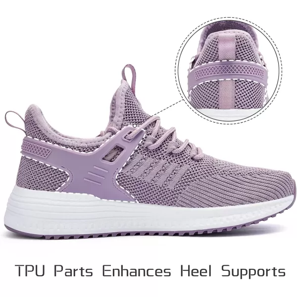SDolphin Running Shoes Women Sneakers  Comfortable Memory Foam Lightweight Walking Tennis Workout Athletic ShoesViolet Purple