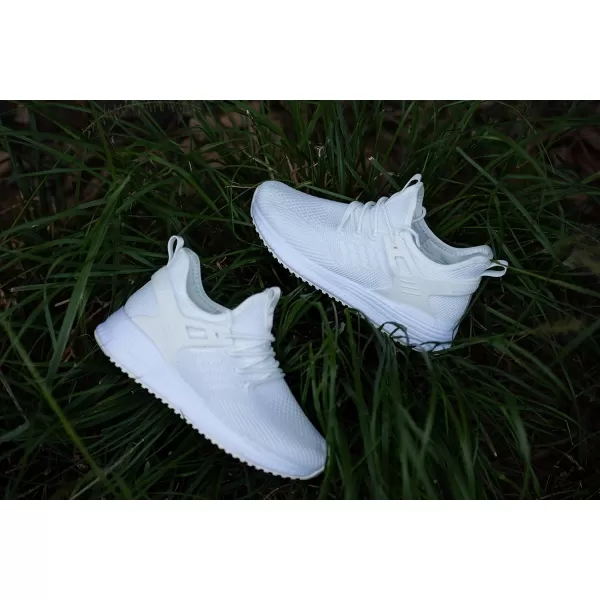 SDolphin Running Shoes Women Sneakers  Comfortable Memory Foam Lightweight Walking Tennis Workout Athletic ShoesWhite