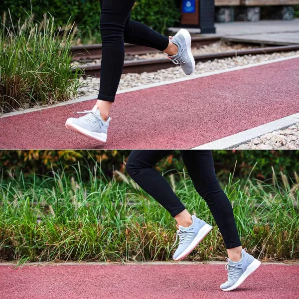 SDolphin Running Walking Shoes Women  Womens Tennis Shoes Walking Sneakers Gym Workout Athletic Lightweight Exercise Training Grey Shoes