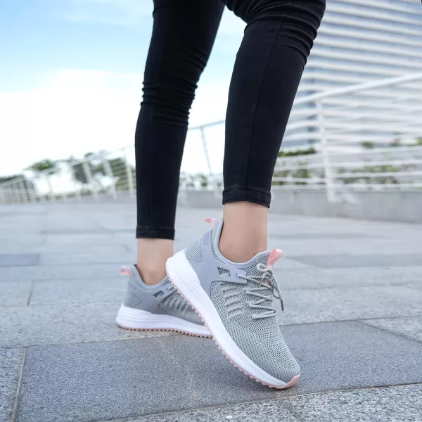 SDolphin Running Walking Shoes Women  Womens Tennis Shoes Walking Sneakers Gym Workout Athletic Lightweight Exercise Training Grey Shoes