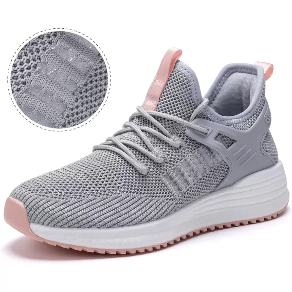 SDolphin Running Walking Shoes Women  Womens Tennis Shoes Walking Sneakers Gym Workout Athletic Lightweight Exercise Training Grey Shoes