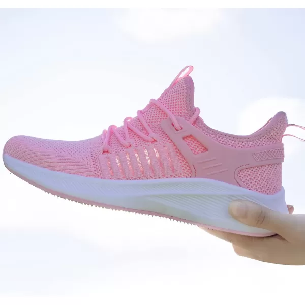 SDolphin Sneakers for Women Walking Shoes  Running Tennis Gym Athletic Workout Nursing Comfortable Mesh Lightweight Non Slip Support Shoes Pink