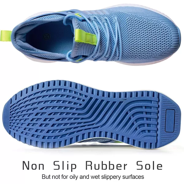 SDolphin Womens Walking Running Shoes  Tennis Workout Training Sneakers Slip on Memory Foam Fashion Lightweight Shoes Gym Comfortable Blue Shoes