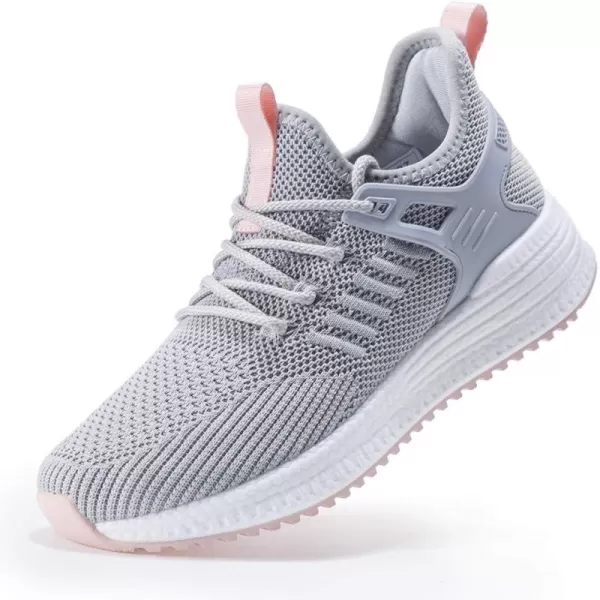 SDolphin Running Shoes Women Sneakers  Comfortable Memory Foam Lightweight Walking Tennis Workout Athletic ShoesGrey