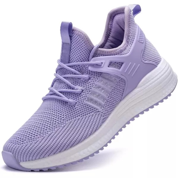 SDolphin Running Shoes Women Sneakers  Comfortable Memory Foam Lightweight Walking Tennis Workout Athletic ShoesLight Purplebreathable
