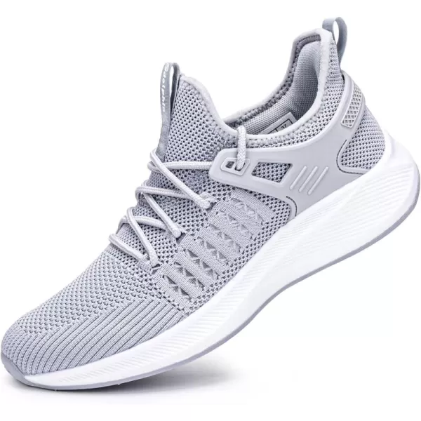 SDolphin Running Shoes Women Sneakers  Comfortable Memory Foam Lightweight Walking Tennis Workout Athletic ShoesNew Grey
