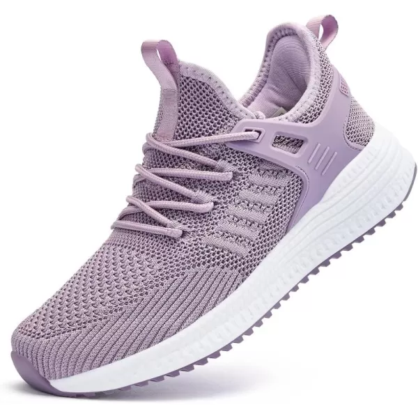 SDolphin Running Shoes Women Sneakers  Comfortable Memory Foam Lightweight Walking Tennis Workout Athletic ShoesViolet Purple