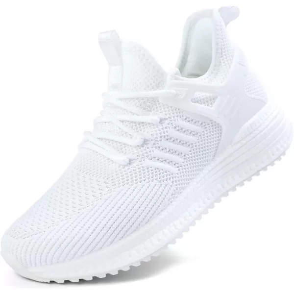 SDolphin Running Shoes Women Sneakers  Comfortable Memory Foam Lightweight Walking Tennis Workout Athletic ShoesWhite