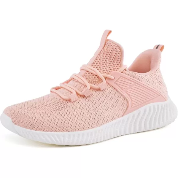 Womens Workout Running Shoes  Breathable Comfortable Lightweight Shoes Tennis Sneakers for Walking Gym WorkPeach