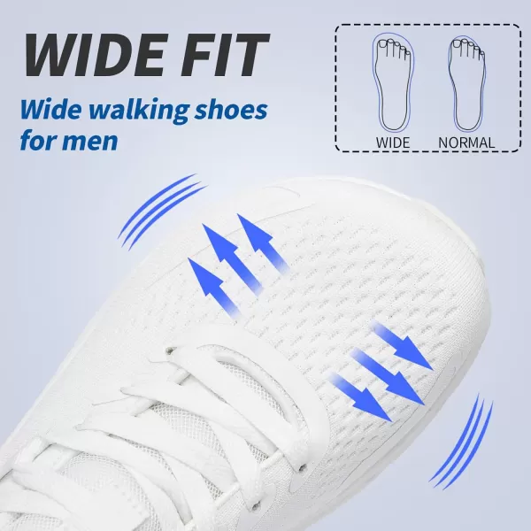 imageSDolphin Mens Athletic Sneakers Black Lightweight Breathable MeshWhite