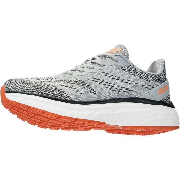 imageSDolphin Mens Running Shoes Mesh Knit Upper LaceUp Closure Lightweight MidsoleGrey