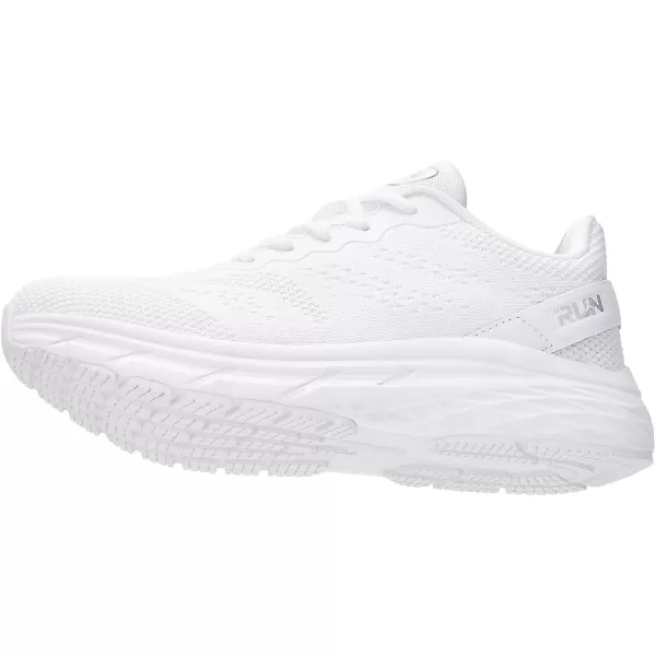 imageSDolphin Mens Running Shoes Mesh Knit Upper LaceUp Closure Lightweight MidsoleWhite