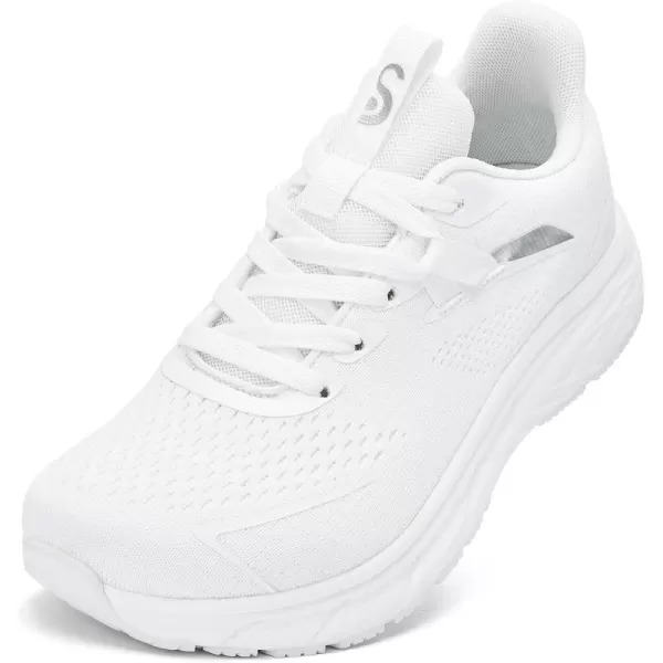 imageSDolphin Mens Athletic Sneakers Black Lightweight Breathable MeshWhite