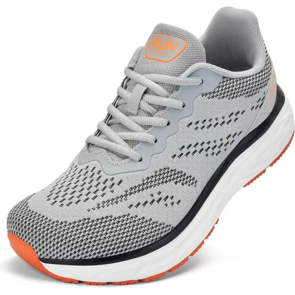 imageSDolphin Mens Running Shoes Mesh Knit Upper LaceUp Closure Lightweight MidsoleGrey