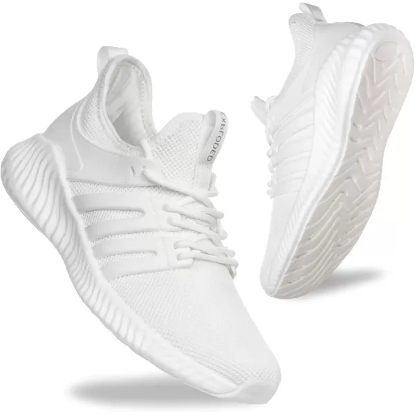 imageSDolphin Mens Mesh Athletic Sneakers Laceup BreathableWhite