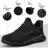 imageSDolphin Walking Shoes for Mens Sneakers  Slip on Athletic Running Tennis Shoes Comfortable Memory Foam Workout Gym Jogging Indoor Outdoor Lightweight Breathable Casual SneakersAll Black