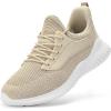 imageSDolphin Walking Shoes for Mens Sneakers  Slip on Athletic Running Tennis Shoes Comfortable Memory Foam Workout Gym Jogging Indoor Outdoor Lightweight Breathable Casual SneakersBeige