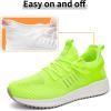 imageSDolphin Mens Running Shoes Sneakers  Tennis Workout Walking Gym Athletic Rubber Sole Breathable Comfortable Non Slip Fashion ShoesLime