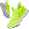 imageSDolphin Mens Running Shoes Sneakers  Tennis Workout Walking Gym Athletic Rubber Sole Breathable Comfortable Non Slip Fashion ShoesLime