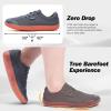 imageWide Toe Box Shoes for Women  Minimalist Barefoot Shoes Zero Drop Casual Comfortable Athletic Walking Wide Width Fashion Sneakers for Swelling Bunion Plantar Fasciitis FootGrey Brown