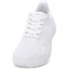 imageWide Toe Box Shoes for Men  Wide Width Walking Shoes Comfortable Athletic Running Tennis Jogging Workout Gym Sneakers for Swelling Bunion Plantar Fasciitis Feet NonSlip Rubber SoleWhite