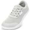 imageWide Toe Box Shoes for Women  Minimalist Barefoot Shoes Zero Drop Casual Comfortable Athletic Walking Wide Width Fashion Sneakers for Swelling Bunion Plantar Fasciitis FootGrey