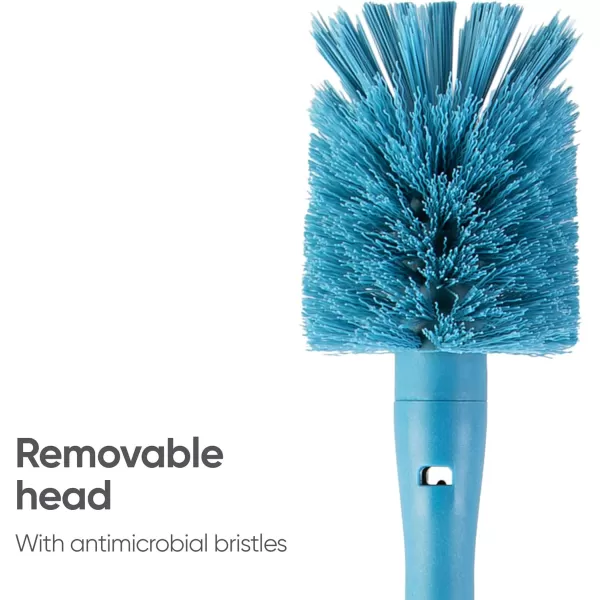 Owala 2in1 Water Bottle Brush Cleaner and Water Bottle Straw Cleaner Brush Water Bottle Brush with Removable Head and Twist n Hide Straw Brush Smokey BlueBrush