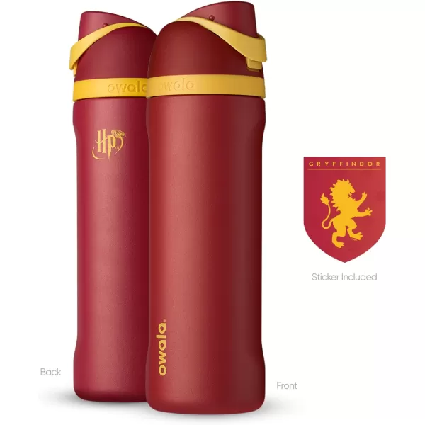 Owala Harry Potter FreeSip Insulated Stainless Steel Water Bottle with Straw BPAFree Sports Water Bottle Great for Travel 24 oz GryffindorGryffindor