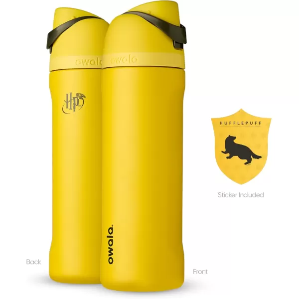 Owala Harry Potter FreeSip Insulated Stainless Steel Water Bottle with Straw BPAFree Sports Water Bottle Great for Travel 24 oz GryffindorHufflepuff