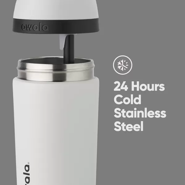 Owala Kids Flip Insulated StainlessSteel Water Bottle with Straw and Locking Lid 14Ounce BrownTeal Mint Chocolate ChipGrey  Black