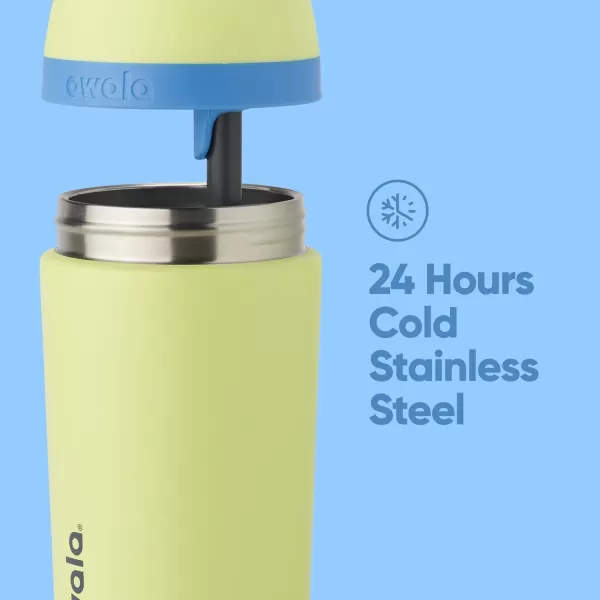 Owala Kids Flip Insulated StainlessSteel Water Bottle with Straw and Locking Lid 14Ounce BrownTeal Mint Chocolate ChipLight Green