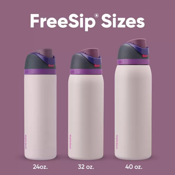 Owala Kids FreeSip Insulated Stainless Steel Water Bottle with Straw BPAFree Sports Water Bottle Great for Travel 16 oz Mint ChocolateDreamy Field