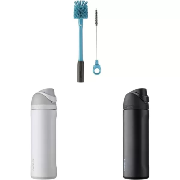 Owala 2in1 Water Bottle Brush Cleaner and Water Bottle Straw Cleaner Brush Water Bottle Brush with Removable Head and Twist n Hide Straw Brush Smokey BlueBrush  Bottle  Bottle  Very  Very Dark