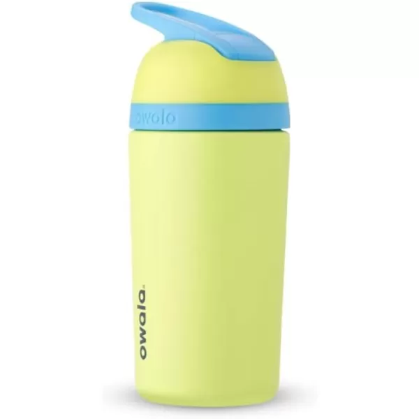 Owala Kids Flip Insulated StainlessSteel Water Bottle with Straw and Locking Lid 14Ounce BrownTeal Mint Chocolate ChipLight Green