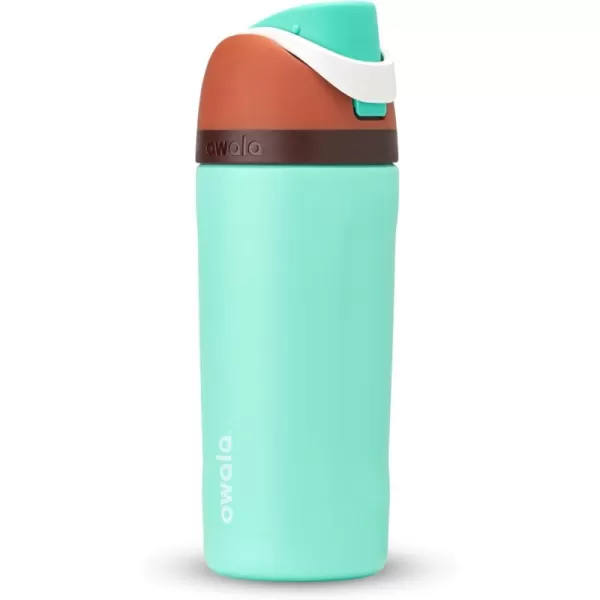 Owala Kids FreeSip Insulated Stainless Steel Water Bottle with Straw BPAFree Sports Water Bottle Great for Travel 16 oz Mint ChocolateMint Chocolate Chip