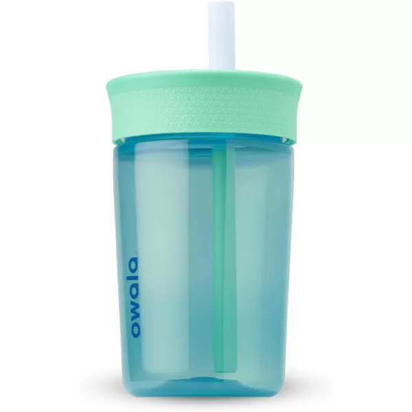 Owala Kids Insulation BPAFree Plastic Tumbler with Spill Resistant Flexible Straw Easy to Clean Kids Water Bottle Great for Travel Dishwasher Safe 15 Oz Orange and Peach WatermelonThe Blues