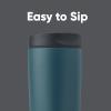 imageOwala SmoothSip Slider Insulated Stainless Steel Coffee Tumbler Reusable Iced Coffee Cup Hot Coffee Travel Mug BPA Free 12 oz GreyBlue High DiveHigh Dive