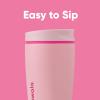 imageOwala SmoothSip Slider Insulated Stainless Steel Coffee Tumbler Reusable Iced Coffee Cup Hot Coffee Travel Mug BPA Free 20 oz Pink Pucker UpPucker Up