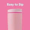 imageOwala SmoothSip Slider Insulated Stainless Steel Coffee Tumbler Reusable Iced Coffee Cup Hot Coffee Travel Mug BPA Free 20 oz Pink Pucker UpPucker Up