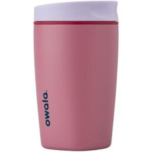 imageOwala SmoothSip Slider Insulated Stainless Steel Coffee Tumbler Reusable Iced Coffee Cup Hot Coffee Travel Mug BPA Free 20 oz Pink Pucker UpCrochet Queen