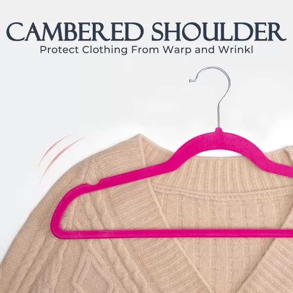 HOUSE DAY Premium Velvet Hangers NonSlip Thin Flocked Felt Hangers Sturdy Clothes Hangers Heavy Duty Coat Hangers ampamp Suit Hangers Durable Suit Hangers for Closet Space Saving 20 Pack Lt PinkRosy Red