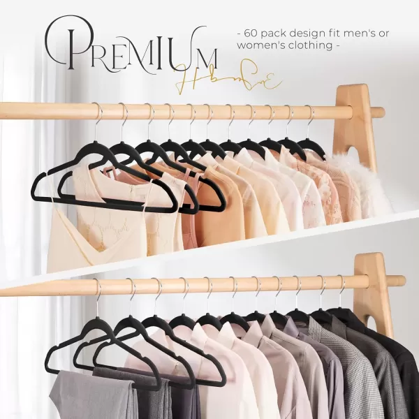 HOUSE DAY Premium Velvet Hangers NonSlip Thin Flocked Felt Hangers Sturdy Clothes Hangers Heavy Duty Coat Hangers ampamp Suit Hangers Durable Suit Hangers for Closet Space Saving 20 Pack Lt PinkBlack