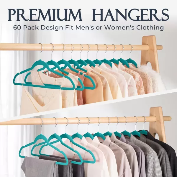 HOUSE DAY Premium Velvet Hangers NonSlip Thin Flocked Felt Hangers Sturdy Clothes Hangers Heavy Duty Coat Hangers ampamp Suit Hangers Durable Suit Hangers for Closet Space Saving 20 Pack Lt PinkMint Green